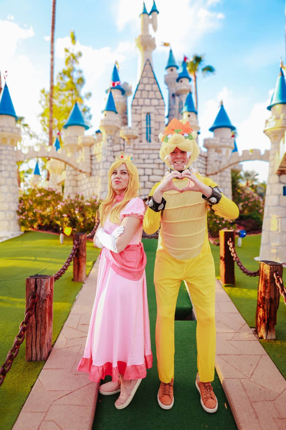 Bowser and Princess Peach Costume for couples. 