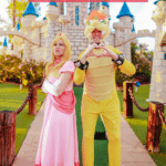 Super Mario Couples Costume. Bower and Peach Costume.