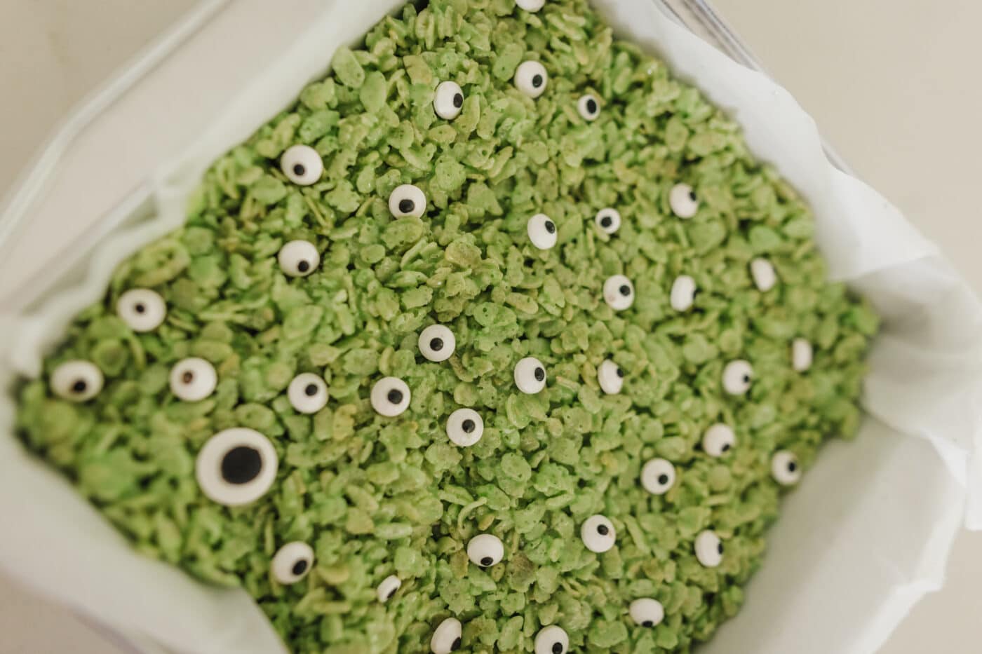 Monster Rice Krispie Treats. 