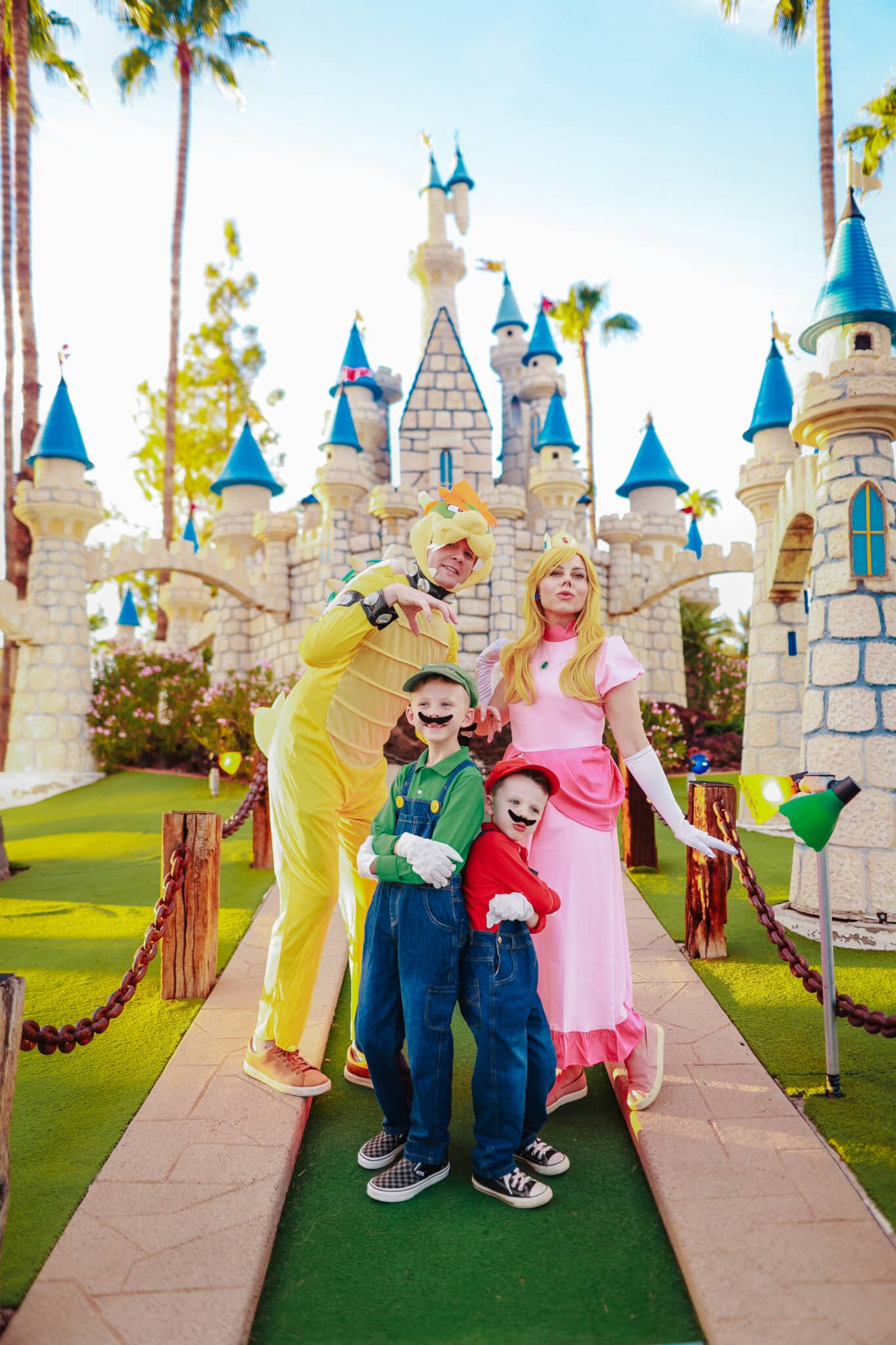 Super Mario Photo Shoot in Mario family costumes. 