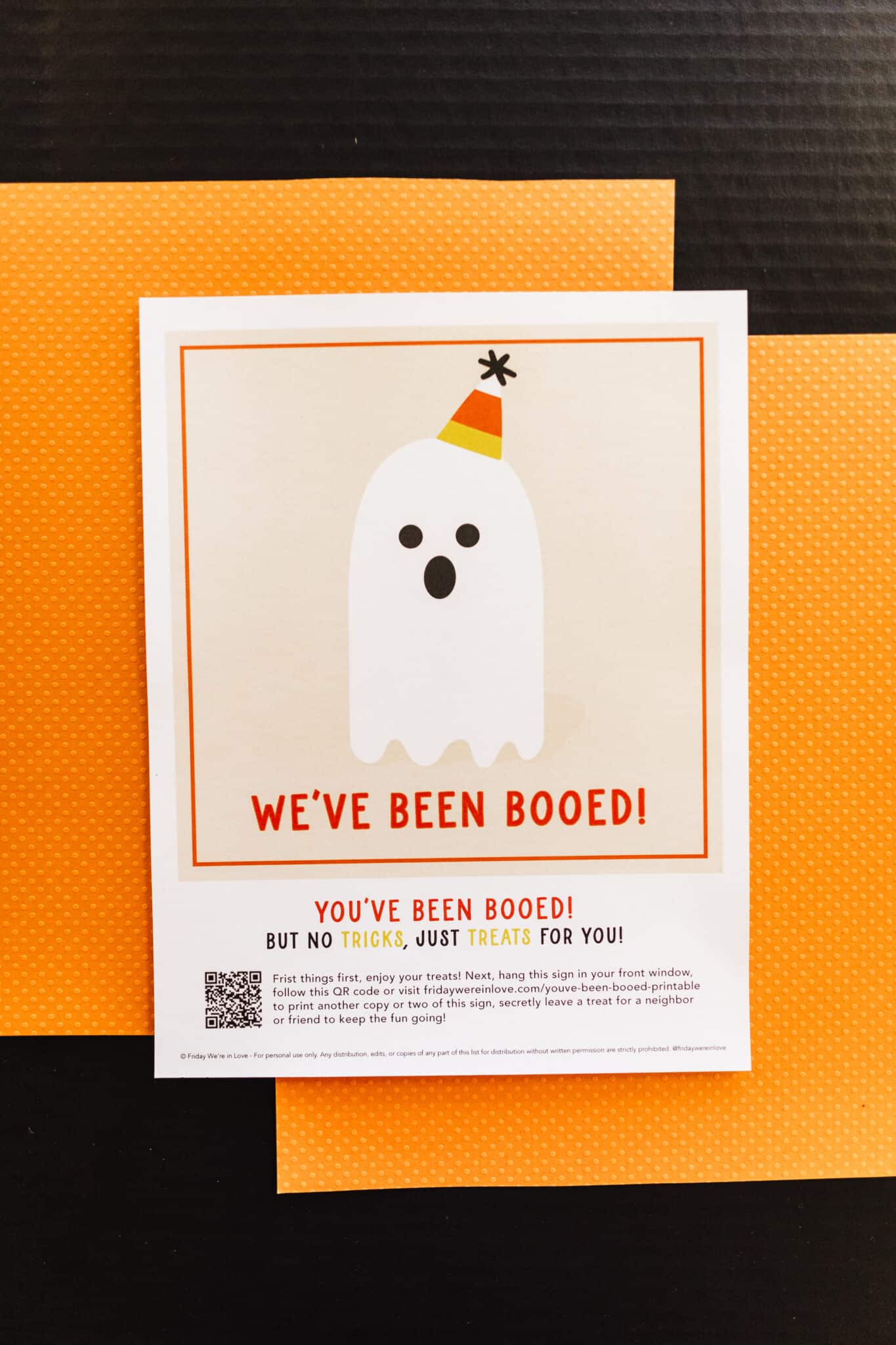 Weve Been Booed Free Printable