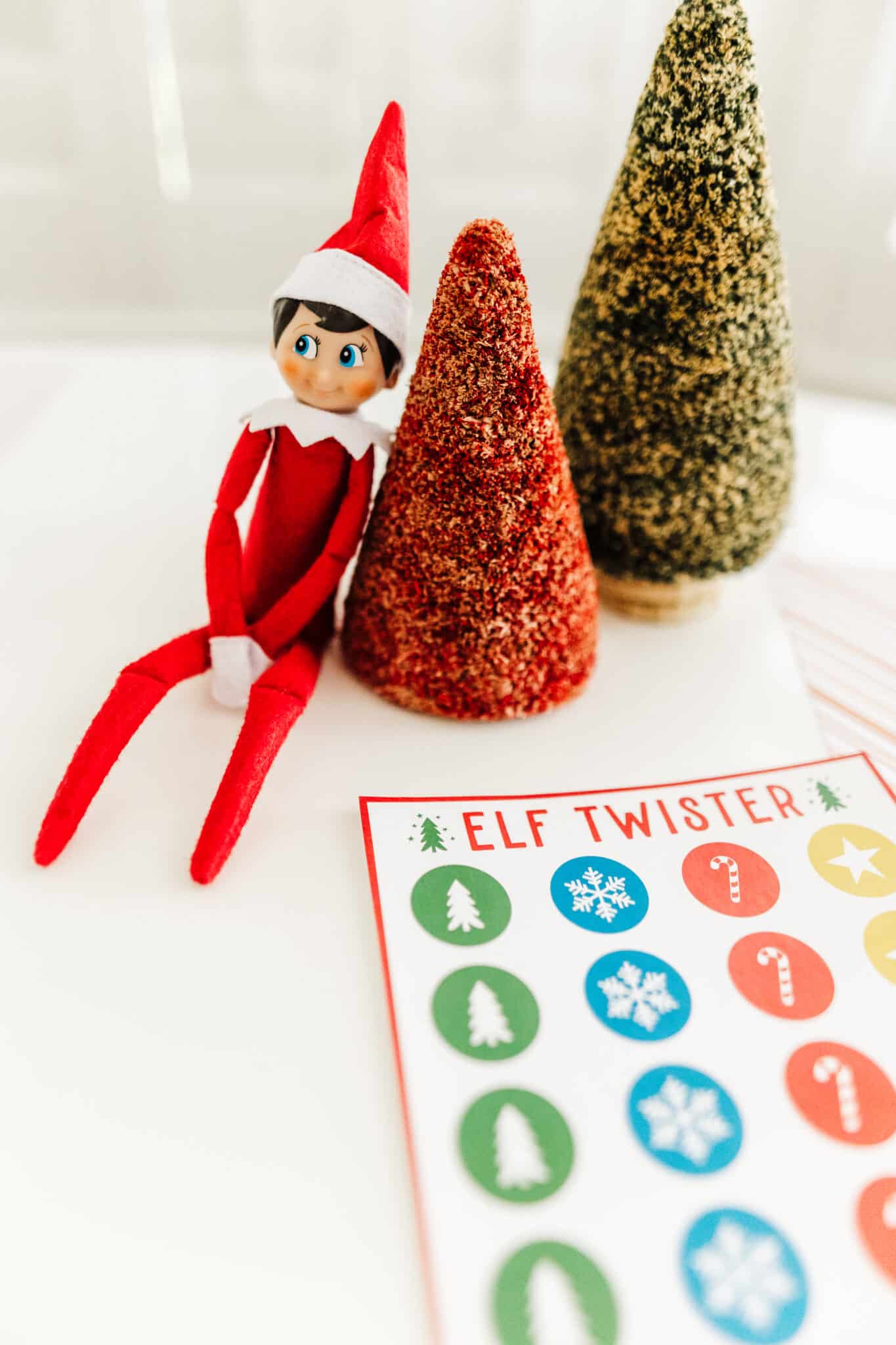 Elf on the Shelf with free printable prop.