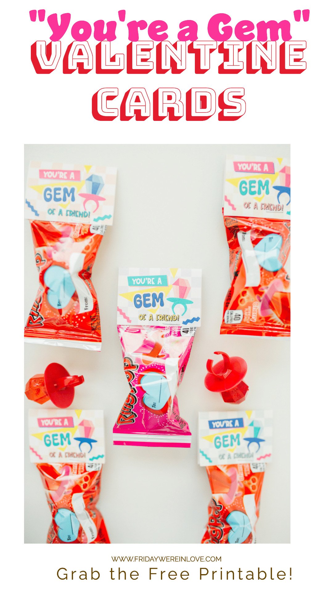 Ring Pop Valentine Printable Friday We #39 re In Love