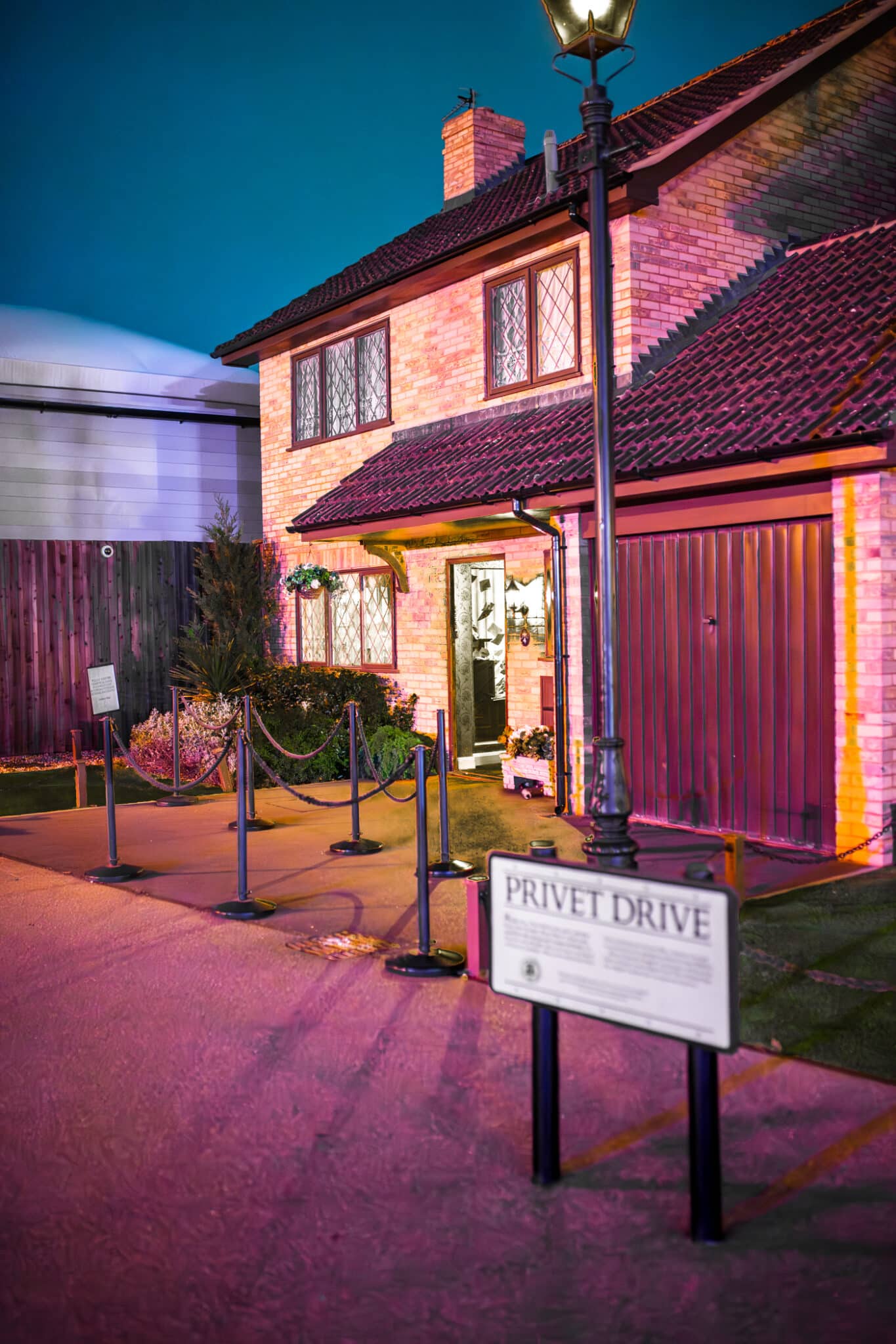 Privot Drive movie set at the Harry Potter Studios Tour in London. 