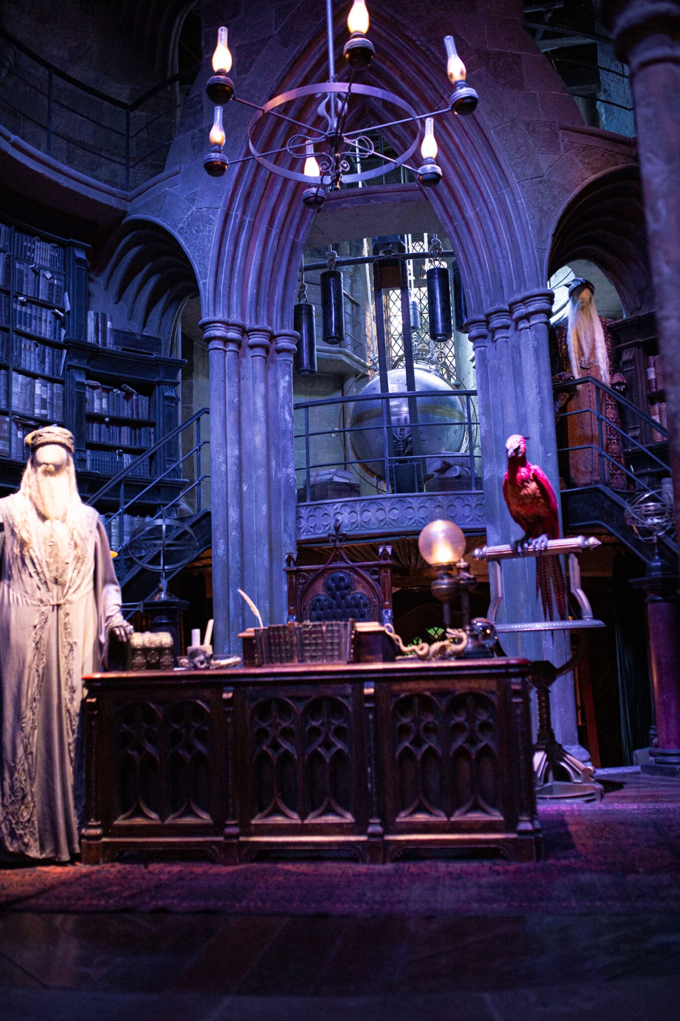Harry Potter Studios set of Dumbledore's Office. 