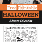 Halloween Advent Calendar printable.