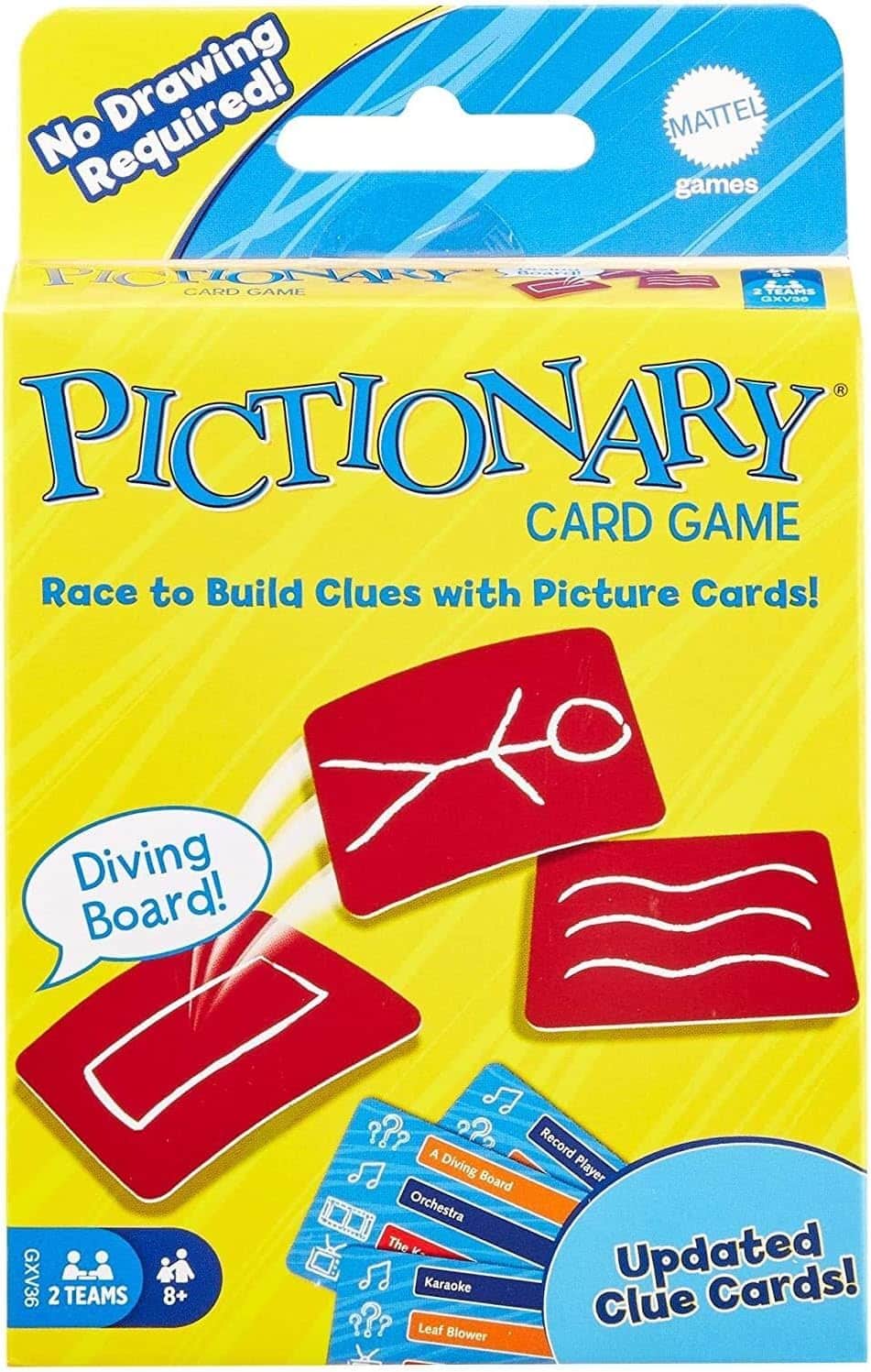 Pictionary card game. 