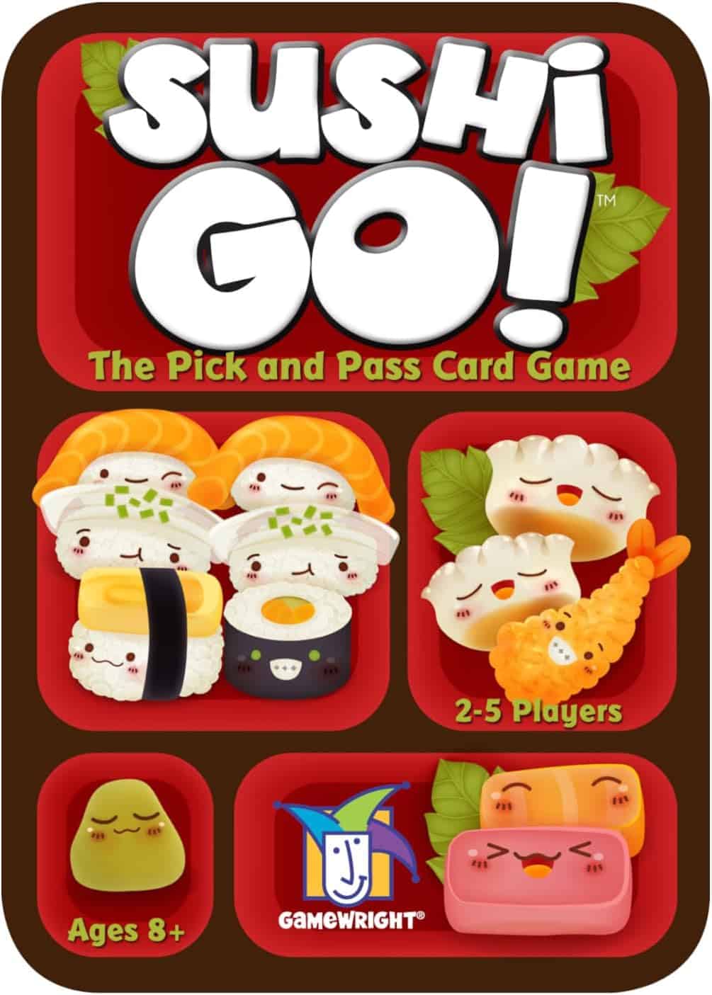 Sushi Go card game for family game night. 