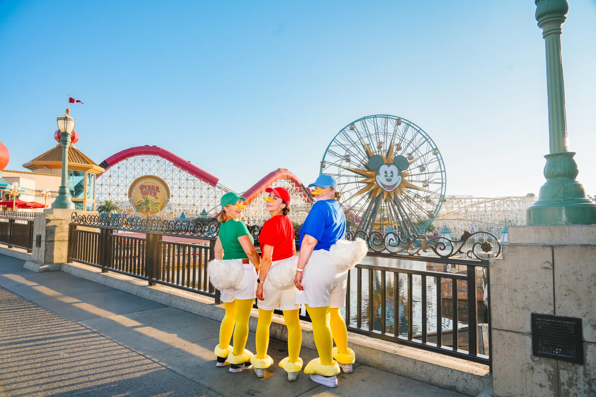 Ducktales Costume featuring Huey Dewey and Louie costumes. 