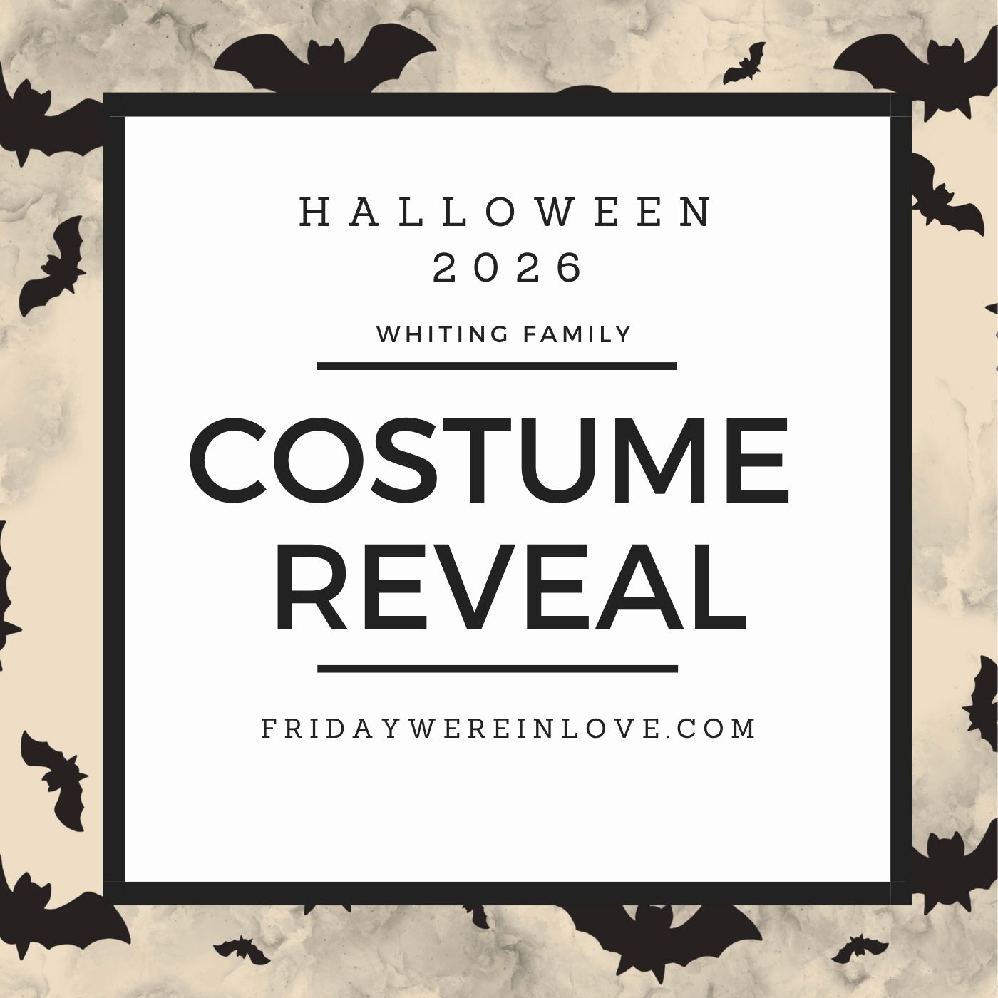 2026 Family Halloween Costume Reveal